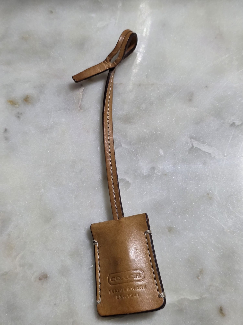 Coach Vachetta Leather Luggage Tag